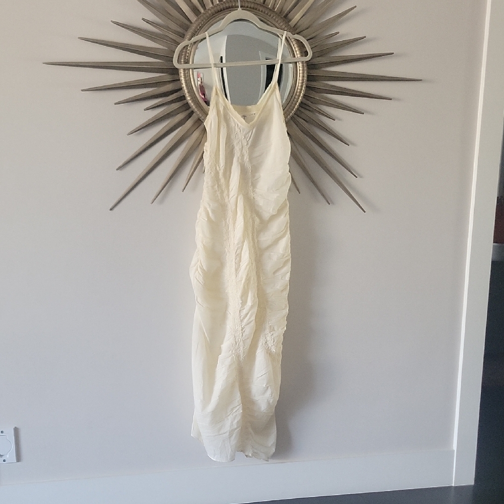 Zara Elegant Cream Slip Dress/lounge wear